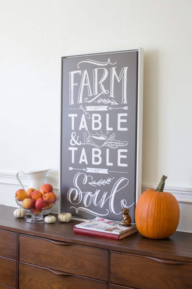 Lindsay Letters Farm to Table Canvas